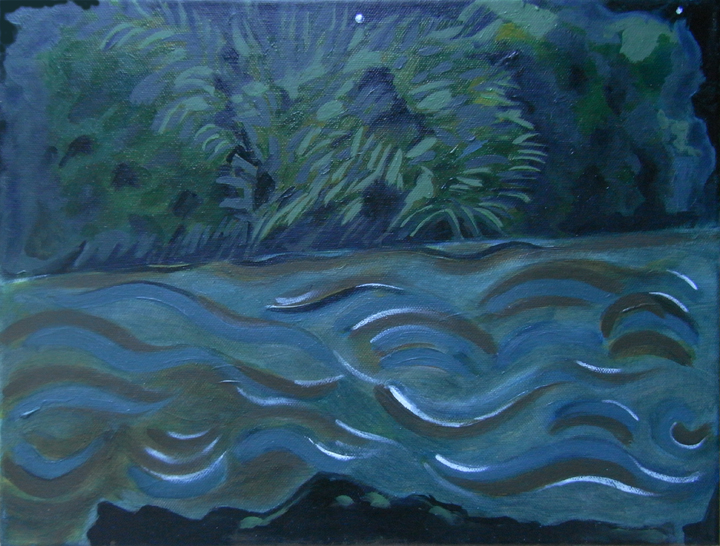 River Wharfe At Night, Otley