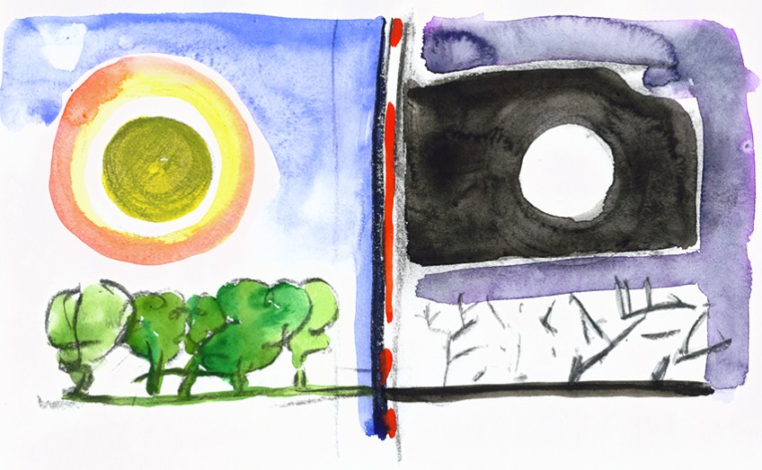 a sketch about the autumn equinox, september 2012