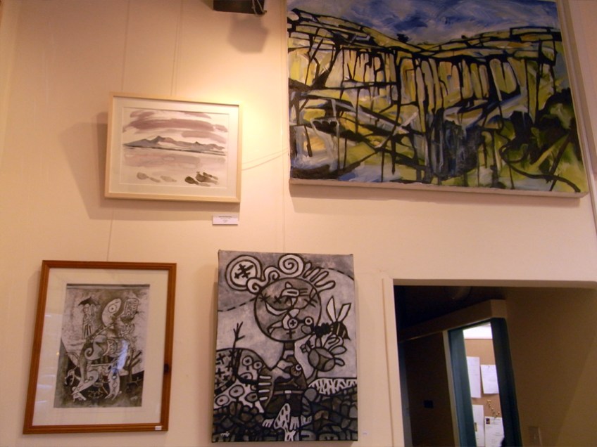 January 2014 - Bono Art Gallery - work on display by Jo Dunn, Shane Green, Moff Skellington