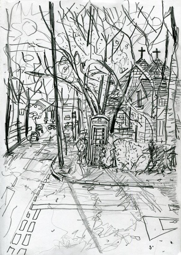 Phone box, Lidgett Park Road LS8