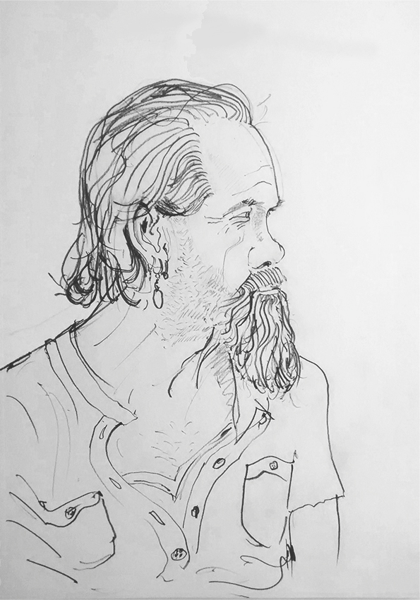 Pet - pencil drawing by Jo Dunn, 2016