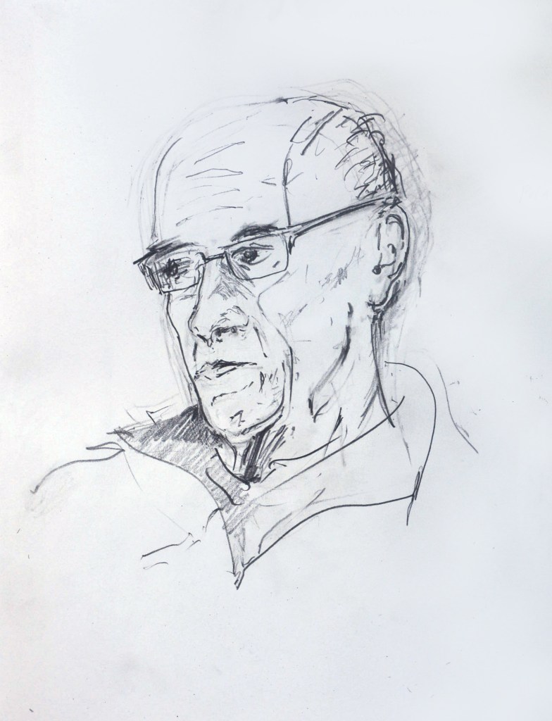 Jon, pencil drawing by Jo Dunn, 2016