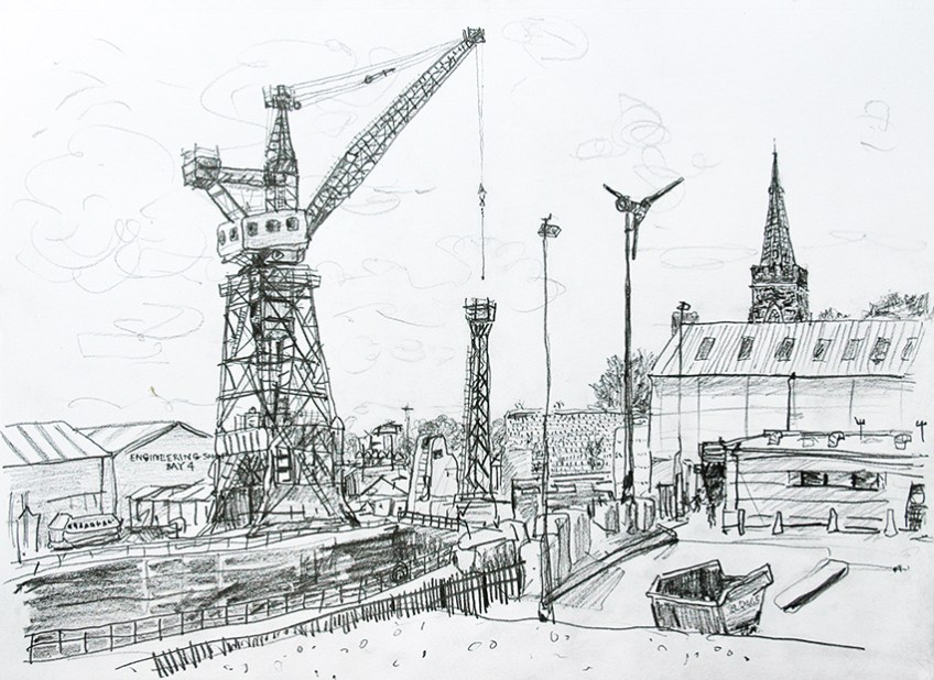 Cammell Laird and St Mary's Tower, Birkenhead