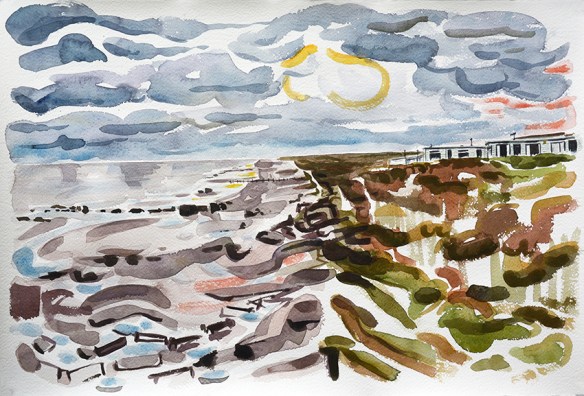 Looking south from Sandy Beaches Holiday Village at Spurn National Nature Reserve