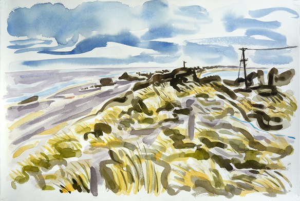 Looking south, Spurn peninsular