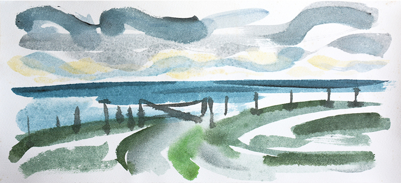 Isle of Tiree VII - watercolour by Jo Dunn