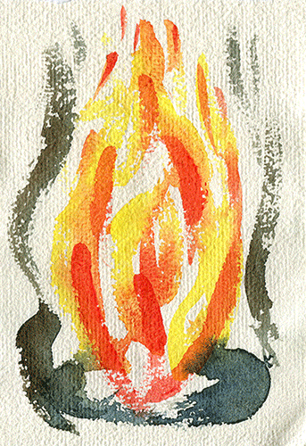 Fire - animated gif by Jo Dunn 2018