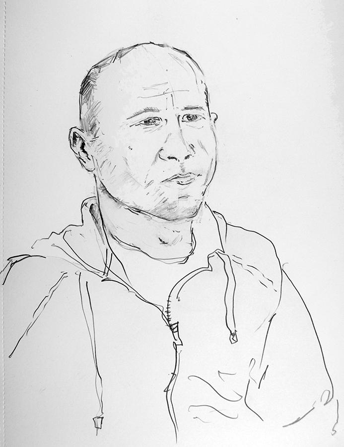 Paul _drawing by Jo Dunn 2018