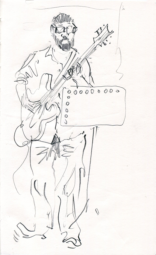 Will Powell II, 18-09-2019 - pencil drawing by Jo Dunn 2019