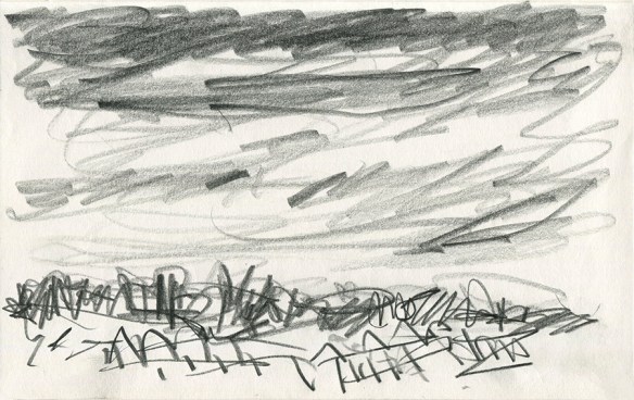 View from the Park drawing iii by Jo Dunn 2020